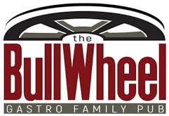The BullWheel Gastro Family Pub logo in red, grey and black, a family pub and restaurant at Big White.