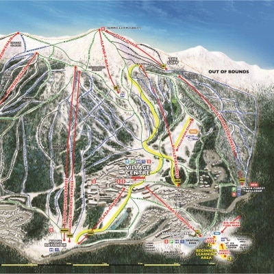 It is the map for skiing at Big White, the colours represent the level of difficulty to travel.