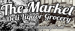 The Market deli liquor grocery logo